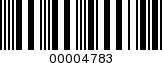 Barcode Image 00004783
