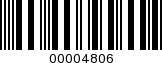 Barcode Image 00004806