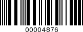 Barcode Image 00004876