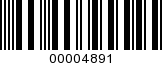 Barcode Image 00004891