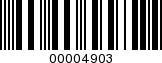 Barcode Image 00004903