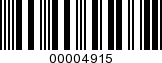 Barcode Image 00004915