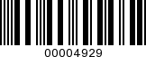 Barcode Image 00004929