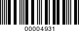 Barcode Image 00004931