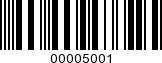 Barcode Image 00005001