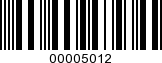 Barcode Image 00005012