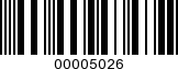 Barcode Image 00005026