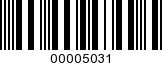 Barcode Image 00005031