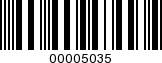 Barcode Image 00005035