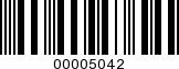 Barcode Image 00005042