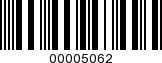 Barcode Image 00005062