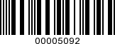 Barcode Image 00005092