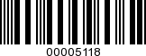 Barcode Image 00005118