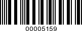 Barcode Image 00005159