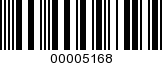Barcode Image 00005168