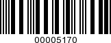 Barcode Image 00005170