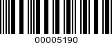 Barcode Image 00005190