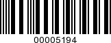 Barcode Image 00005194