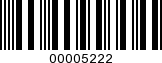 Barcode Image 00005222