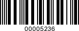 Barcode Image 00005236