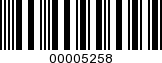 Barcode Image 00005258