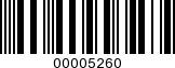 Barcode Image 00005260