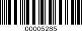 Barcode Image 00005285