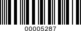 Barcode Image 00005287