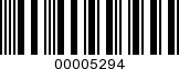 Barcode Image 00005294