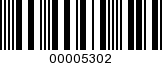 Barcode Image 00005302