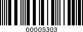 Barcode Image 00005303