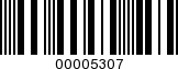 Barcode Image 00005307