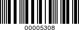 Barcode Image 00005308