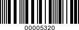 Barcode Image 00005320