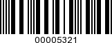 Barcode Image 00005321