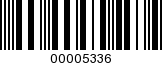 Barcode Image 00005336
