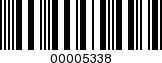 Barcode Image 00005338