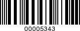 Barcode Image 00005343