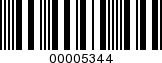Barcode Image 00005344