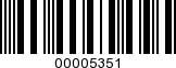 Barcode Image 00005351
