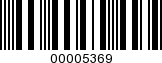 Barcode Image 00005369