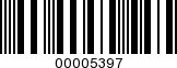 Barcode Image 00005397