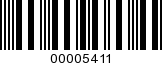 Barcode Image 00005411