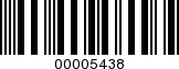 Barcode Image 00005438