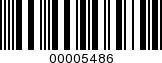 Barcode Image 00005486