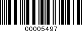 Barcode Image 00005497