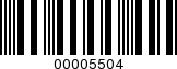 Barcode Image 00005504