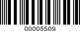 Barcode Image 00005509