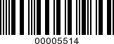 Barcode Image 00005514