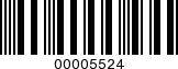 Barcode Image 00005524